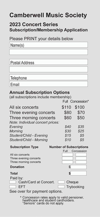 2023 season Subs Form 377px w